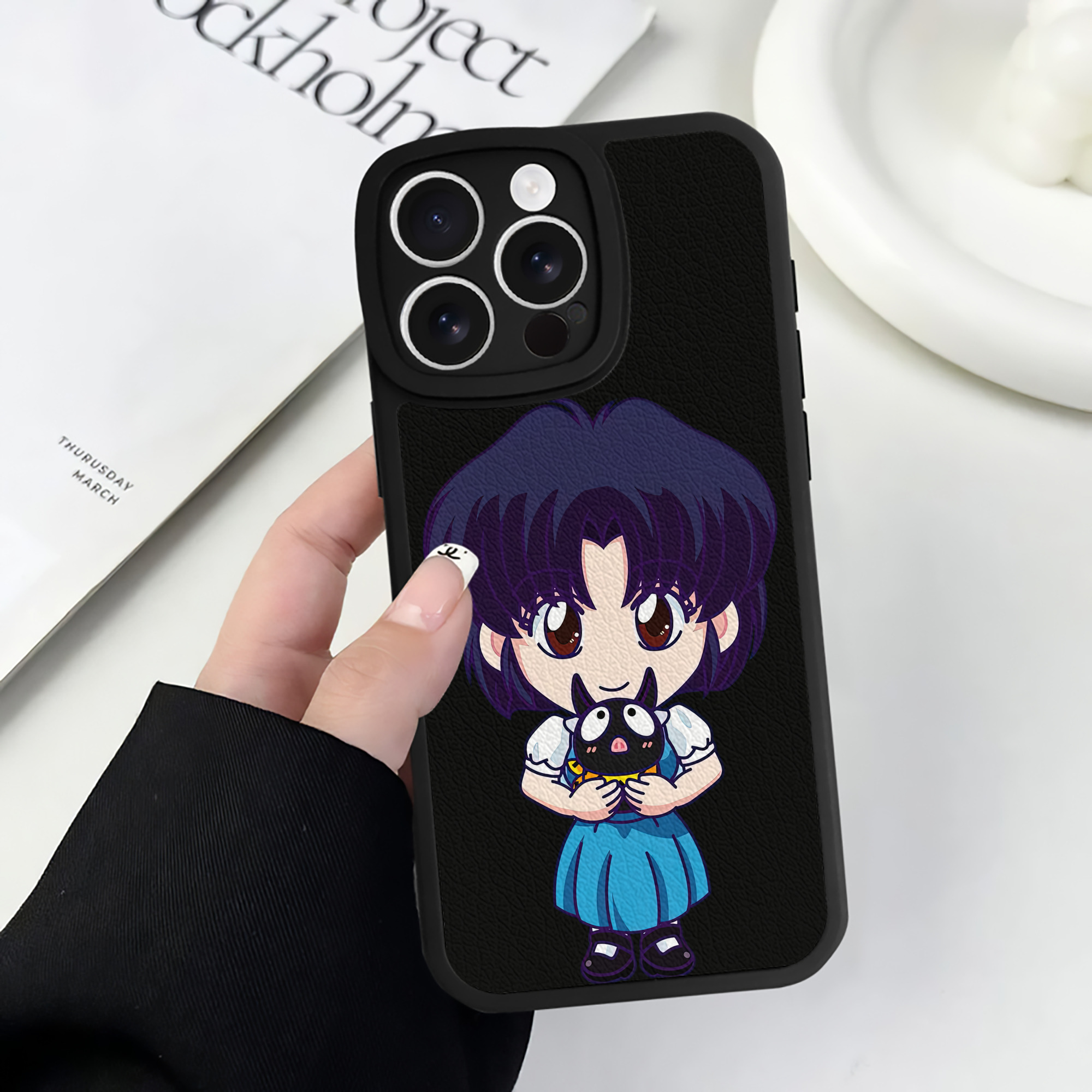 （画像用） 美少女戦士セーラームーン 水野 亜美 みずの あみ Sailor Moon Mizuno Ami 【iPhone 16シリーズ対応】シリコンスマホケース（レザー調） 材質：シリコン